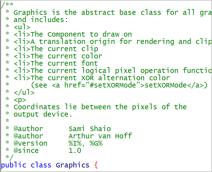 How to write doc comments for javadoc