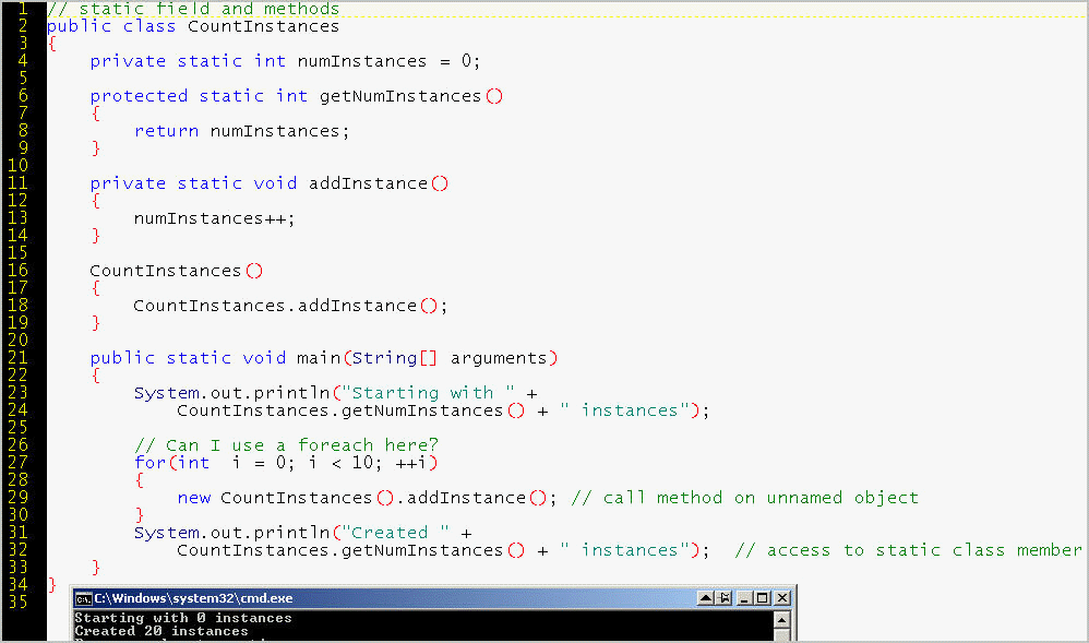 Session 6: First Course in Java