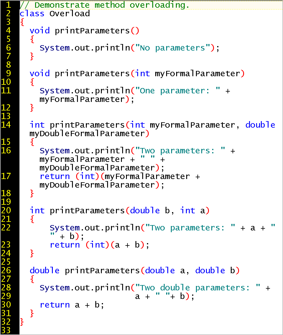 Session 6: First Course in Java