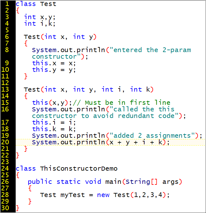 Session 6: First Course in Java