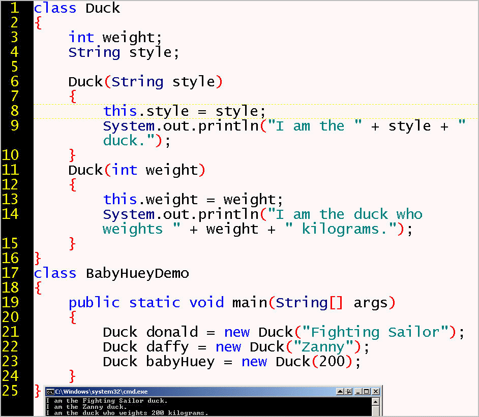 Session 6: First Course in Java