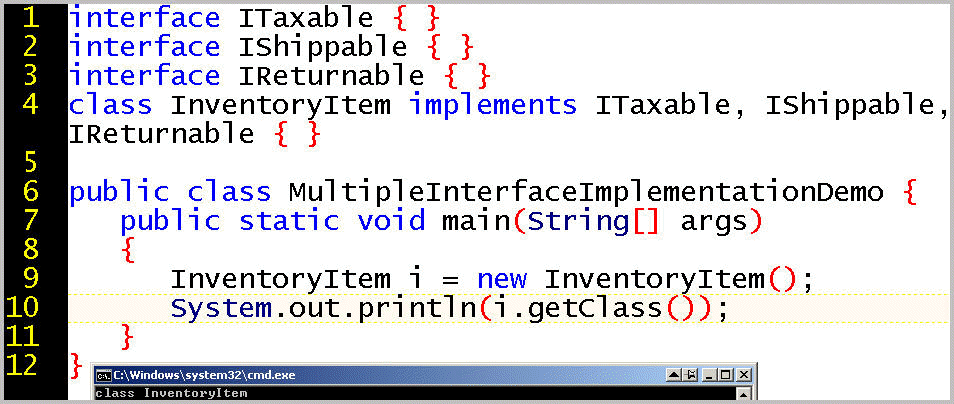 Interfaces in Java. In Java, an interface is a type that…